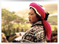 Rural Yunan Woman rural chinese woman in Yunnan Province, China