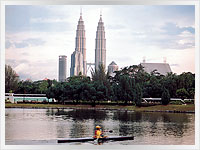 Petronas towers in Kuala Lumpar, Malaysia