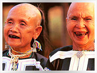 two women from the lahu sheleh hill tribe