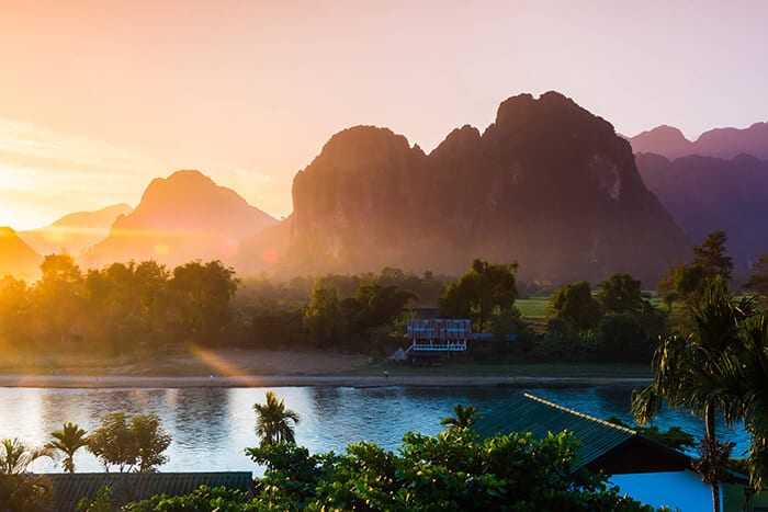 sunset-at-song-river-vang-vieng-laos