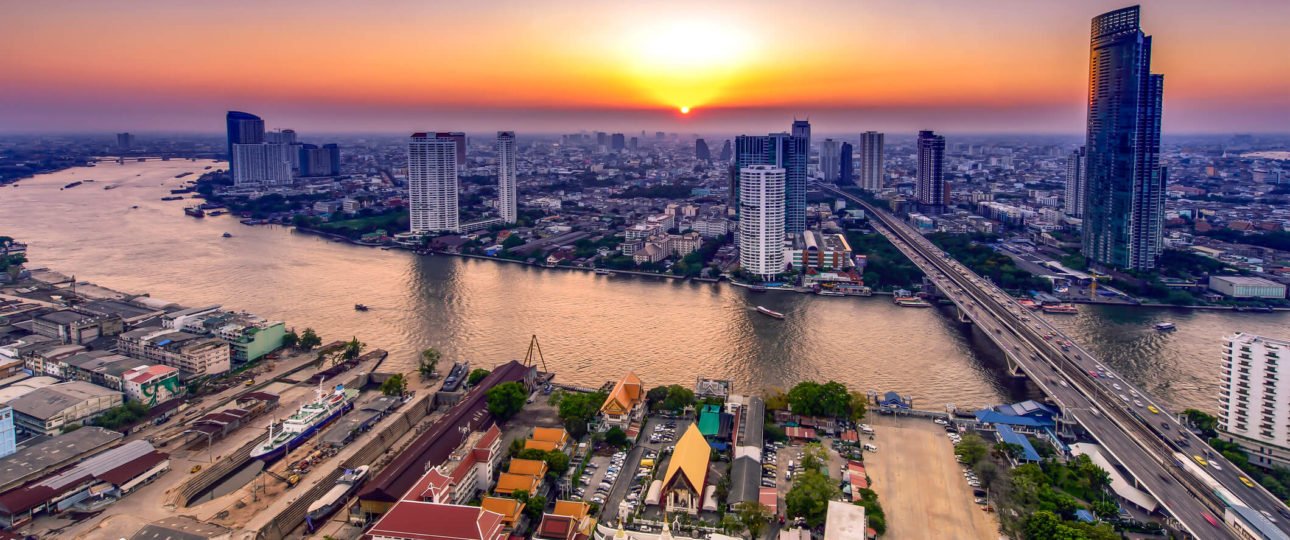 Aerial photo of Bangkok