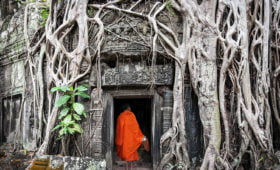 monk-in-angkor-wat-cambodia-ta-prohm-khmer-temple