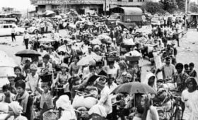 History of Indochina - Families fleeing Cambodia April 1975